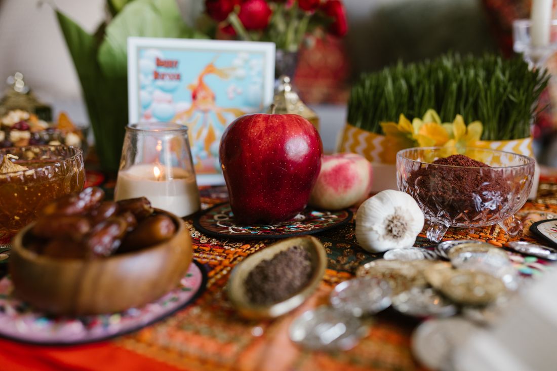 A Persian table set for a feast