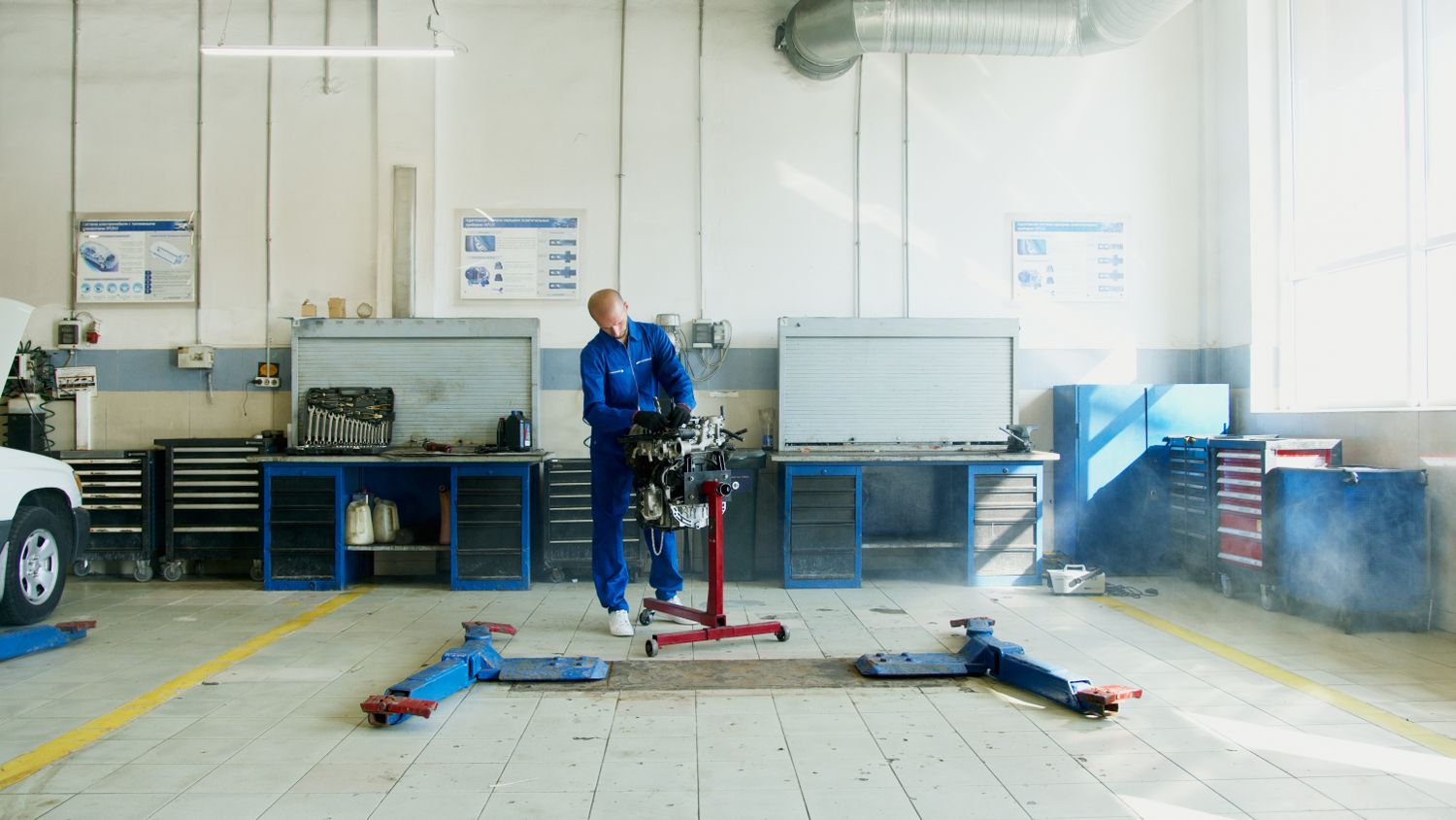 Mechanic at work